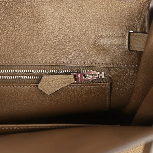 Hermès Birkin 25 Toundra Togo Palladium Hardware in Togo leather from Madison Avenue Couture, photo 9 of 9