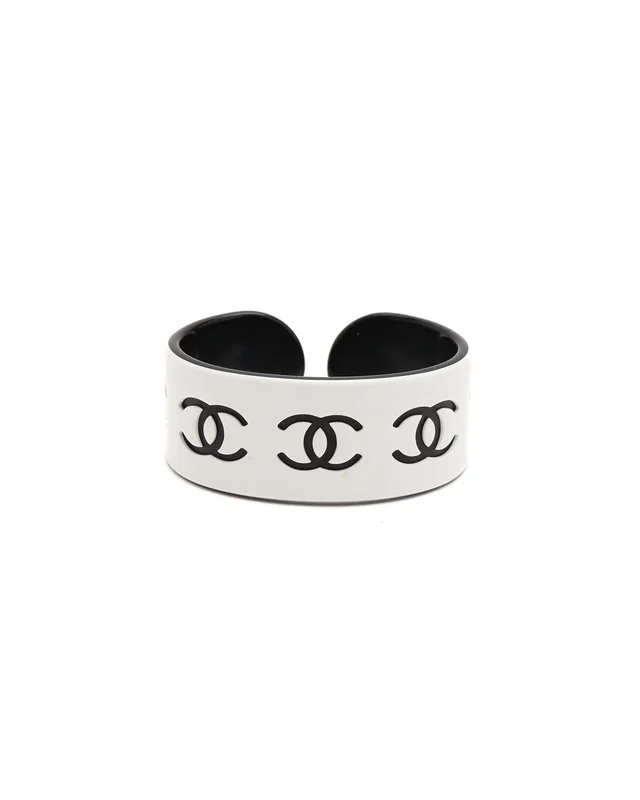 Chanel Coco Mark Cuff Bracelet in Resin from A Retro Tale, photo 2 of 4