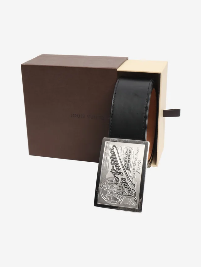 Louis Vuitton Black Travelling Requisites belt in Black Leather from Sign of the Times, photo 2 of 2
