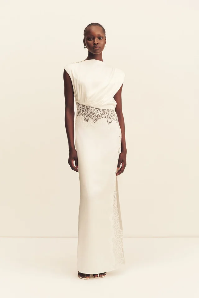 Shona Joy ENIKO LACE GATHERED MAXI DRESS - IVORY from Shona Joy, photo 1 of 1