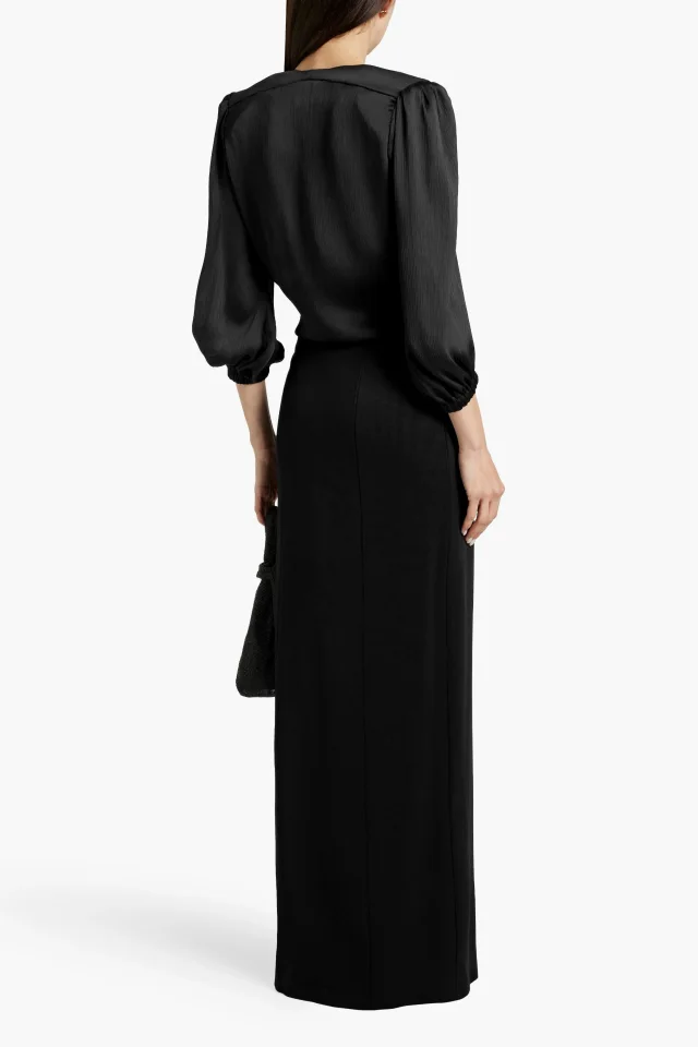 Galvan London Alicja Jersey Maxi Skirt in Black, photo 3 of 4 from THE OUTNET