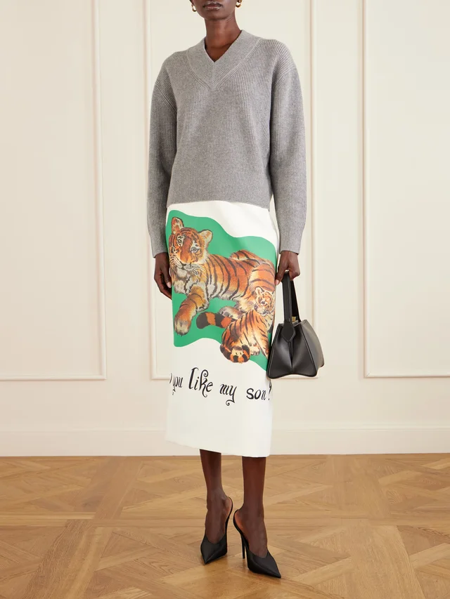 BRANDON MAXWELL Maris cashmere sweater in Grey, photo 2 of 2 from NET-A-PORTER (Canada)