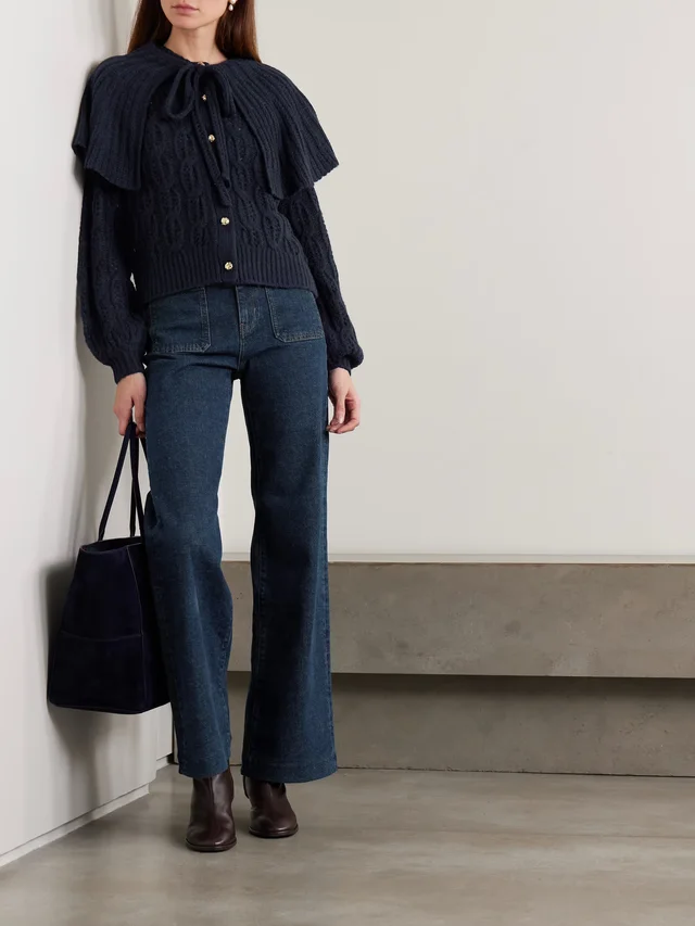 FRAME The Refined high-rise flared jeans in Blue, photo 2 of 2 from NET-A-PORTER (Canada)