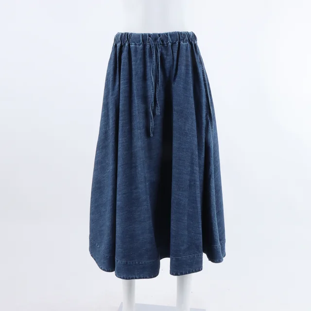Valentino banded denim skirt from GUGUS