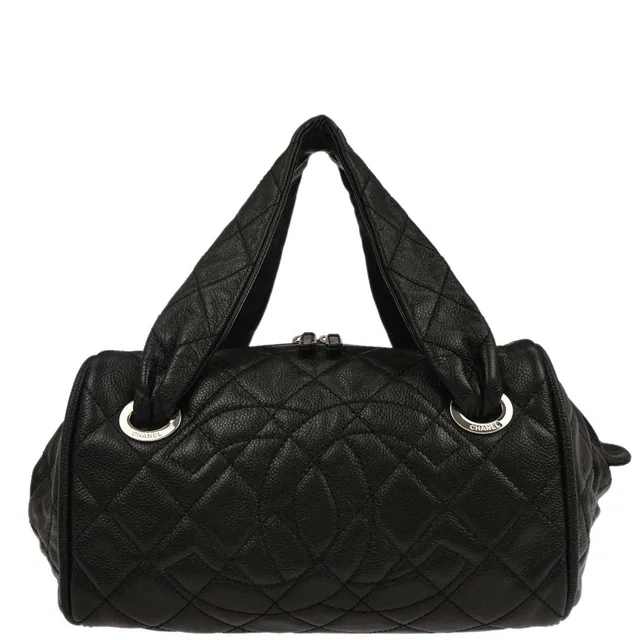Chanel 2006-2008 Black Caviar Skin Handbag in Black Caviar leather from AMORE Vintage Tokyo