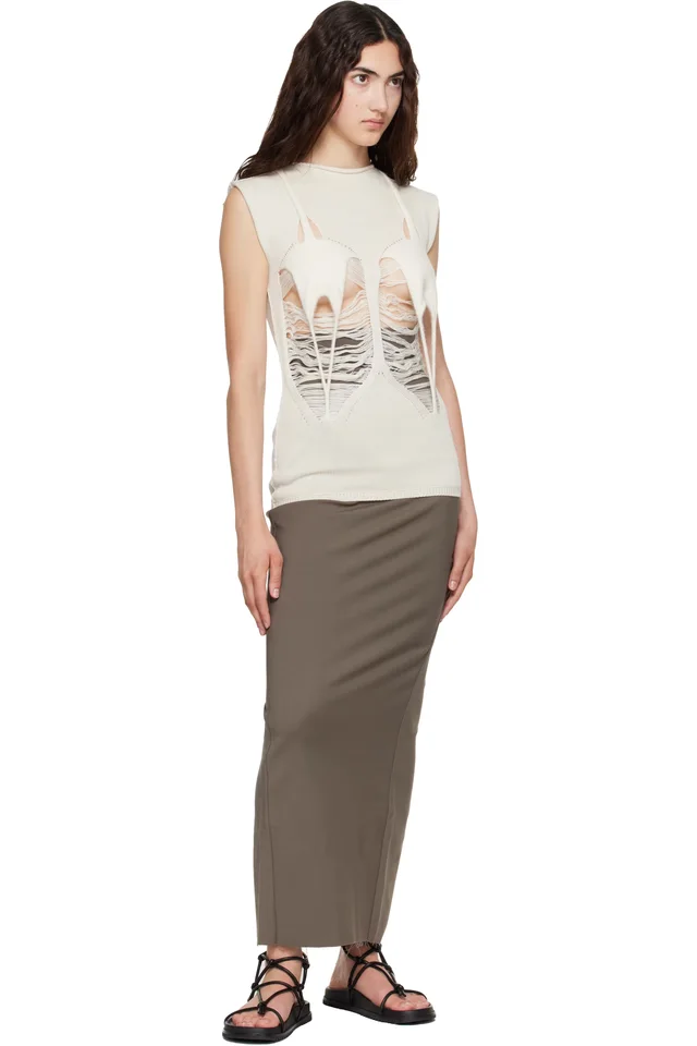 Rick Owens Off-White Hollywood Tanja Top, photo 4 of 4 from SSENSE