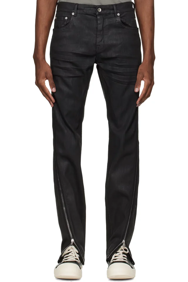 Rick Owens Black Temple Vega Jeans, image 1 of 1 from SSENSE