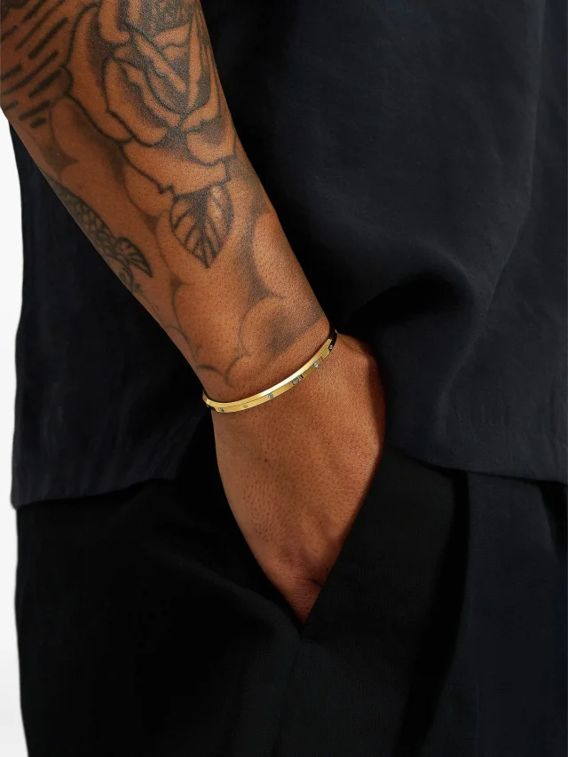 Nialaya Jewelry Fleur De Lis open cuff, photo 2 of 2 from FARFETCH