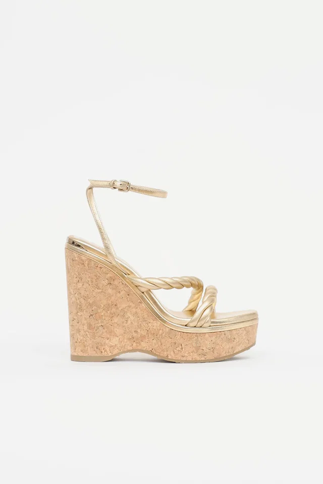 Jimmy Choo Diosa Wedge Sandal in Leather from VSP Consignment