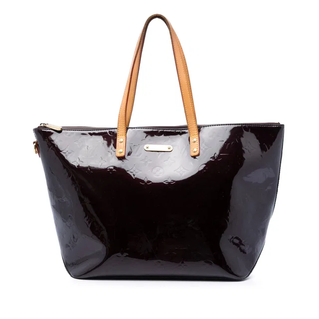 Purple Louis Vuitton Monogram Vernis Bellevue GM Tote Bag in Purple Leather from Designer Revival