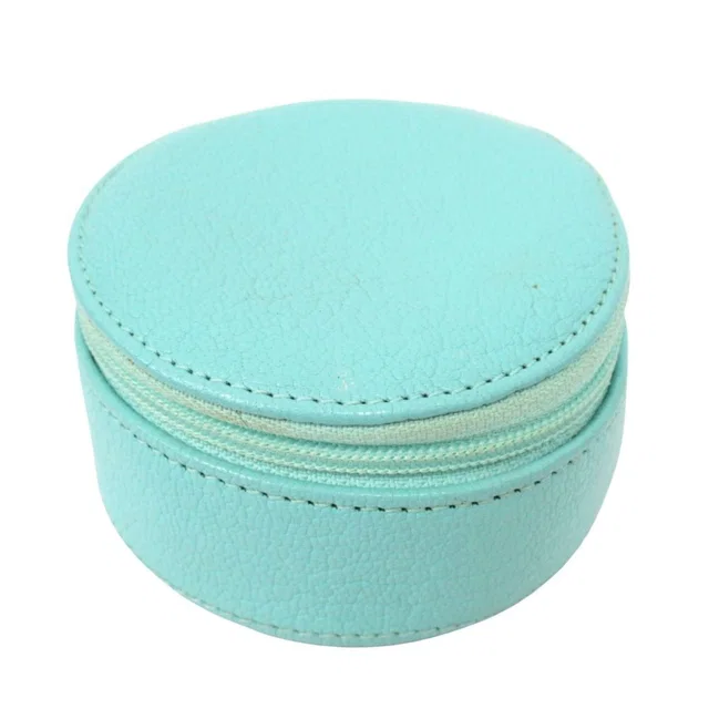 Tiffany & Co. Leather Case Box Round Blue Shoulder Bag in Blue Leather from The Reluxe