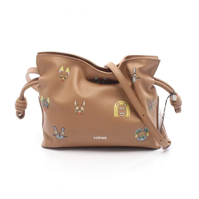 Loewe Futurist Cat Flamenco Shoulder Bag Leather Brown Multicolor in brown|red Leather from Poshmark