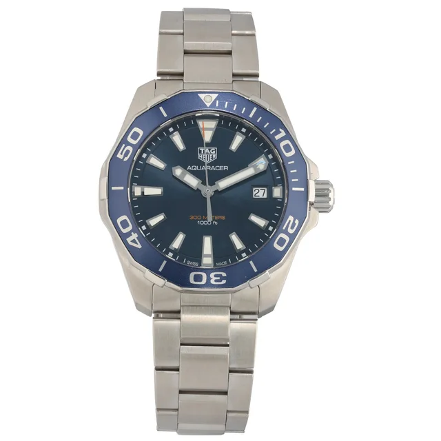 TAG Heuer Aquaracer WAY111C 41mm Stainless Steel Watch from H&T