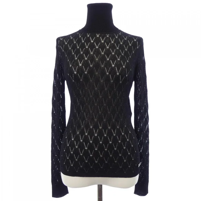 Chanel 23A Knit Sweater Black in Black from The Reluxe