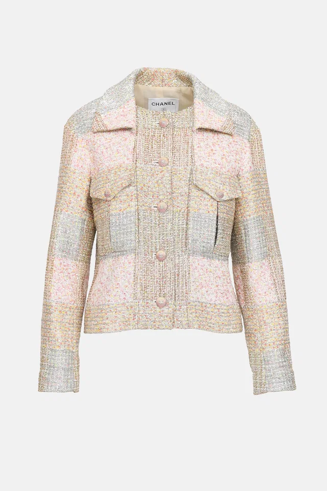 Chanel 2024 Metallic Tweed Jacket in Tweed from VSP Consignment
