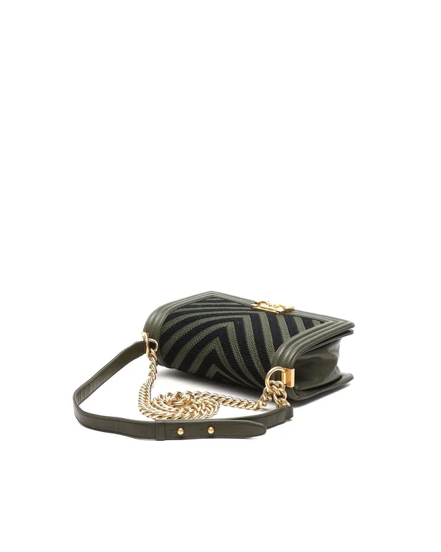 Chanel 2016 Tweed Chevron Boy Bag in Tweed from A Retro Tale, photo 4 of 8