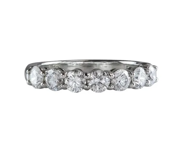 Seven Stone Diamond Platinum Ring | Tiffany & Co. | Buy at from Truefacet