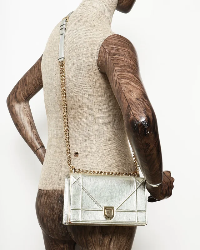 Dior Cannage Diorama Metallic Bag in Leather from A Retro Tale, photo 10 of 10