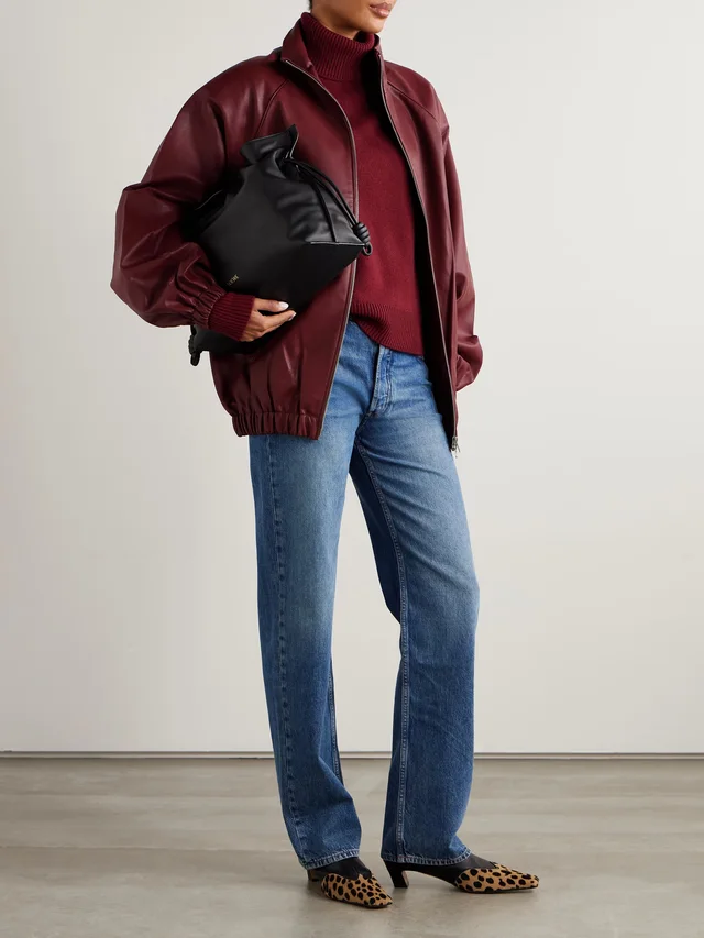 ANINE BING Idra wool and cashmere-blend turtleneck sweater in Red, photo 2 of 2 from NET-A-PORTER (Canada)