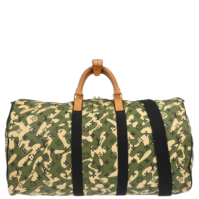 Louis Vuitton 2008 Monogramouflage Keepall Bandouliere 55 M95774 in Canvas from AMORE Vintage Tokyo