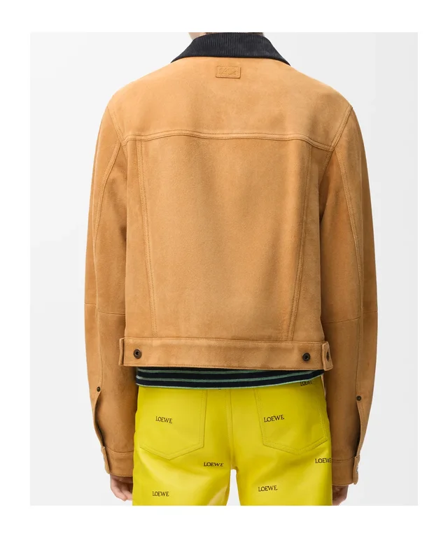 Loewe Trucker jacket in suede goat skin, photo 3 of 5 from SENSER