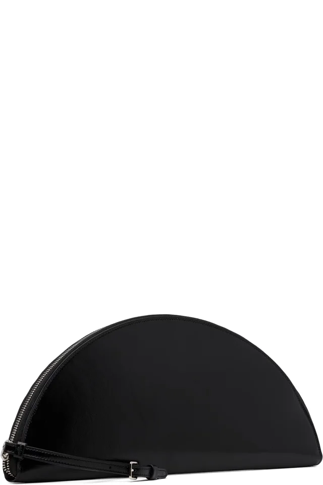Maison Margiela Black Big Halfmoon Clutch, photo 2 of 4 from SSENSE