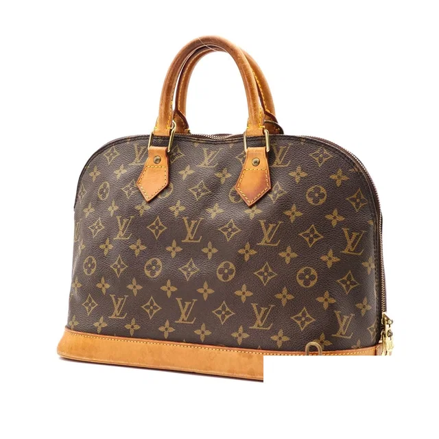 Louis Vuitton Alma PM Bag Handbag Brown Padlock Key in Brown Coated canvas from The Reluxe
