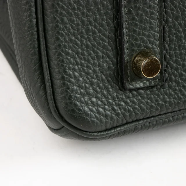 Hermès Birkin 35 Vert Foncé Togo GHW in Green Togo leather from Labellov, photo 10 of 12
