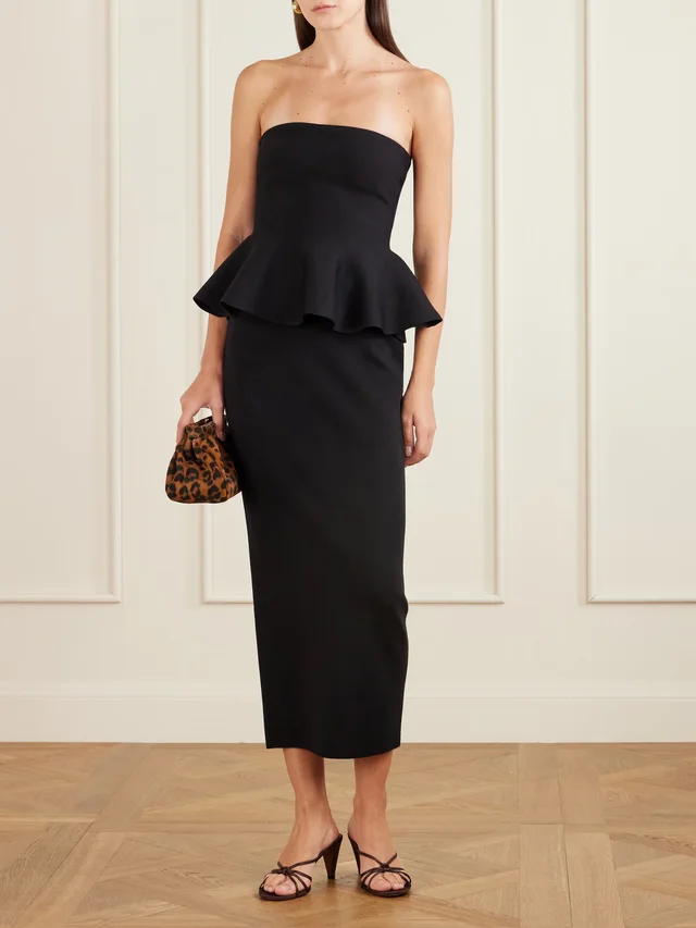 HIGH SPORT Cassidy wool midi skirt in Black, photo 2 of 2 from NET-A-PORTER (Canada)