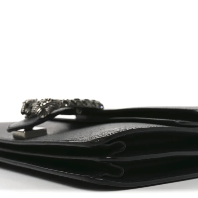 Gucci Pebbled Calfskin Small Dionysus Shoulder Bag Black in Black Calfskin from FASHIONPHILE, photo 10 of 10