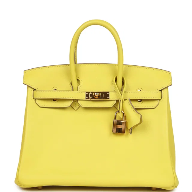 Hermès Birkin 25 Lime Swift Gold Hardware in Swift leather from Madison Avenue Couture