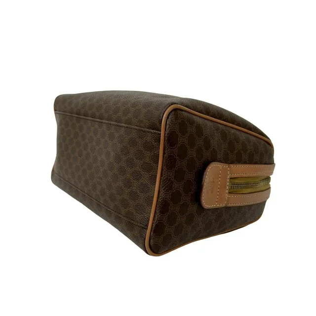 Celine Macadam Triomphe Leather 2way Shoulder Bag in Brown Leather from LuxUness, photo 8 of 13