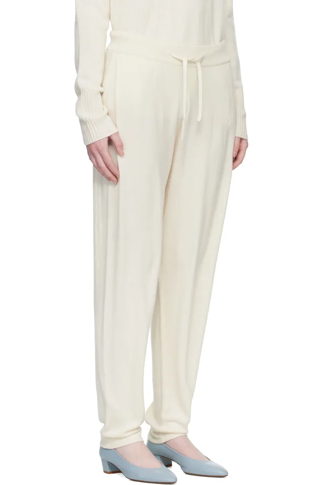 LISA YANG Off-White 'The Jo' Lounge Pants, photo 2 of 3 from SSENSE