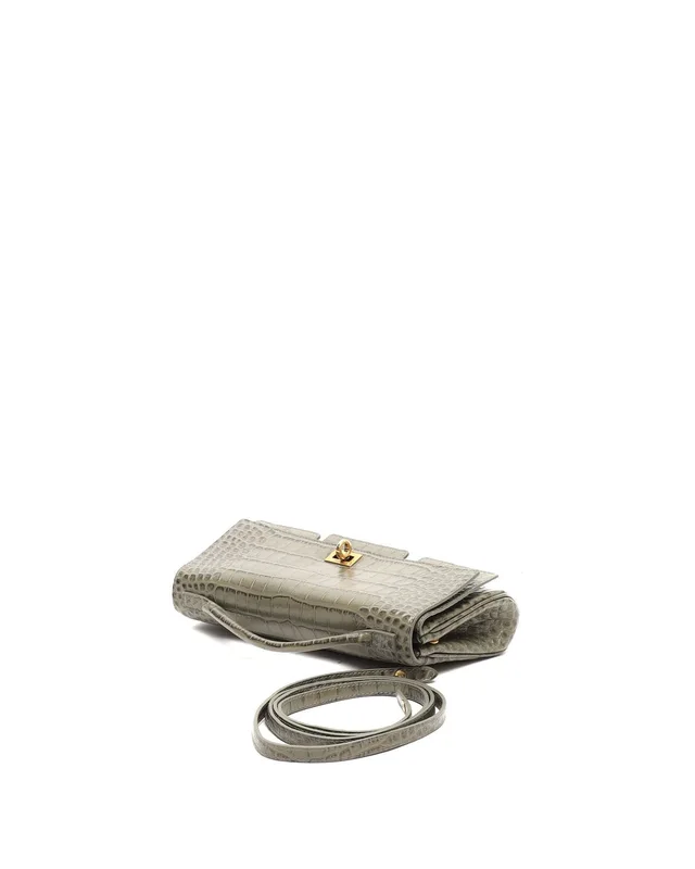 Balenciaga Bel Air Clutch Bag in Crocodile from A Retro Tale, photo 4 of 9
