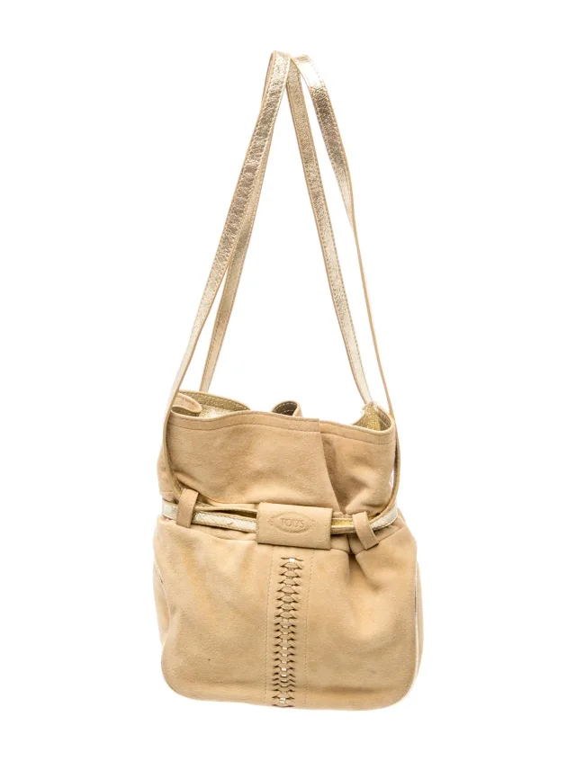 Tod's Bucket Bag handbags in Suede from The RealReal, photo 1 of 1