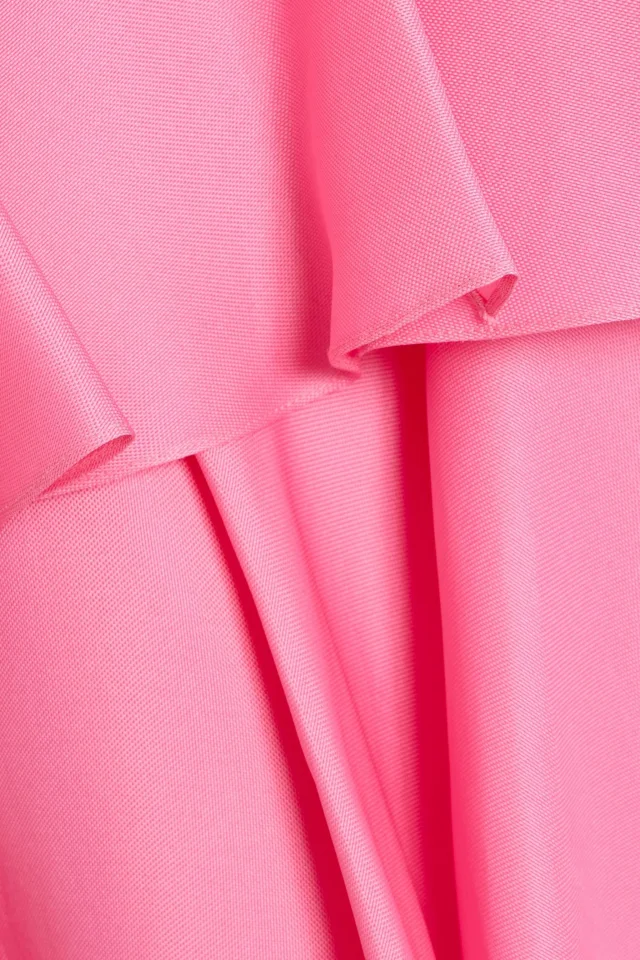 Carolina Herrera Strapless Tiered Silk Crepe de Chine Mini Dress in Pink, photo 3 of 3 from THE OUTNET