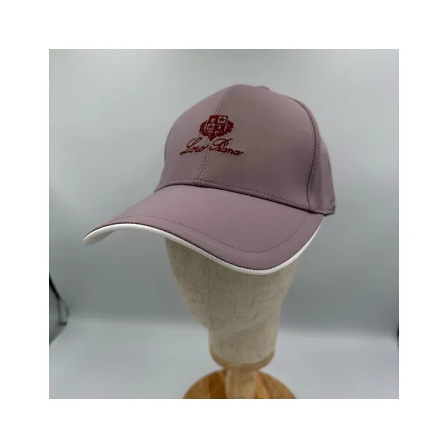 Loro Piana Women's Cashmere Hat - Pink/Cream in pink Cashmere from Depop, photo 1 of 1