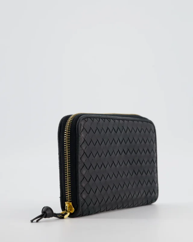 Bottega Veneta Intrecciato Long Wallet in Black Woven leather from Sellier, photo 8 of 12