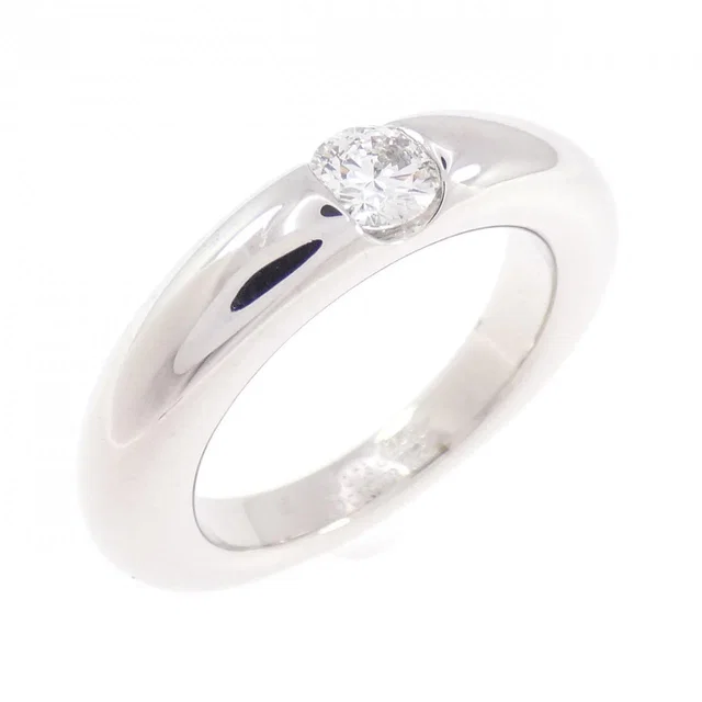 Cartier Ellipse 750 White Gold Diamond Ring Size 10 in White from LuxUness