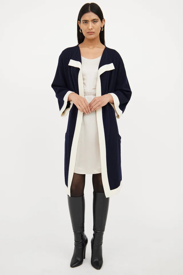 Chanel Cashmere Open Front Cardigan in Cashmere from VSP Consignment