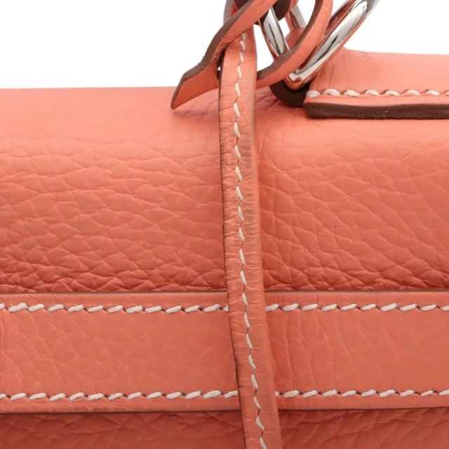 Hermès 2013 Kelly 28 Crevette in Clemence leather from VINTAGE QOO TOKYO, photo 15 of 16