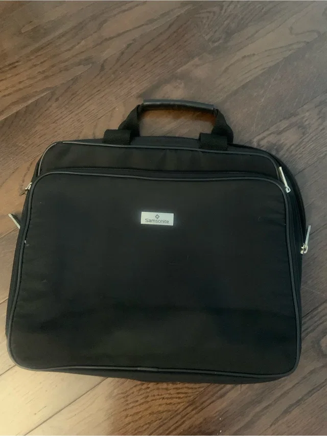 Samsonite Laptop Briefcase With Front Organizer Pocket in black from Poshmark