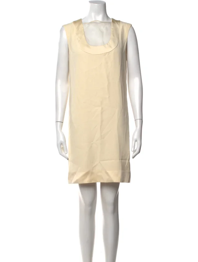 The Row Scoop Neck Mini Dress from The RealReal