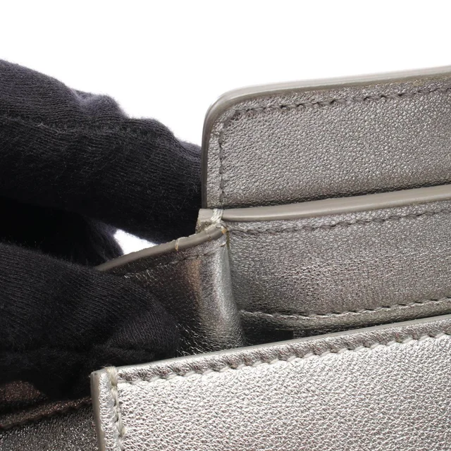 Celine Luggage Micro Shopper Leather Handbag in Black Leather from LuxUness, photo 6 of 6