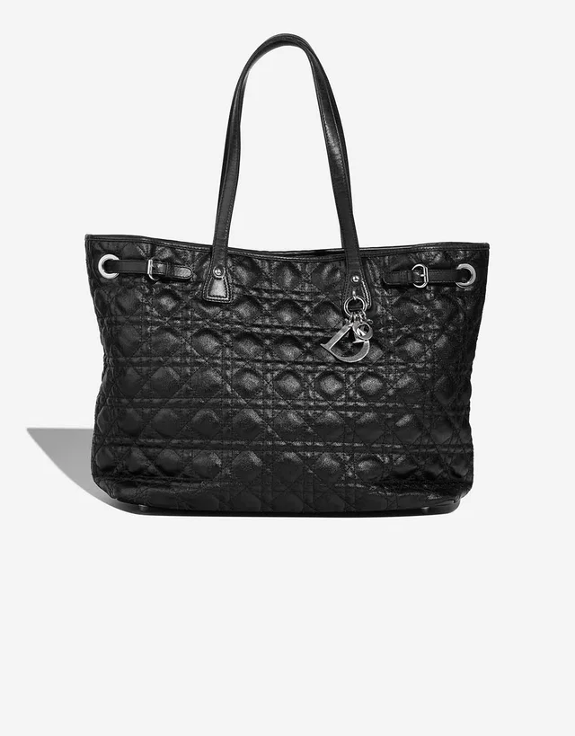 Dior Shopper Canvas Black in Black Canvas from SACLÀB