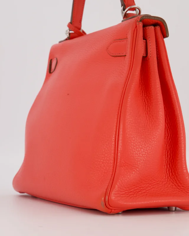 Hermès Kelly 28 Retourne Bag in Pink Togo leather from Sellier, photo 12 of 20