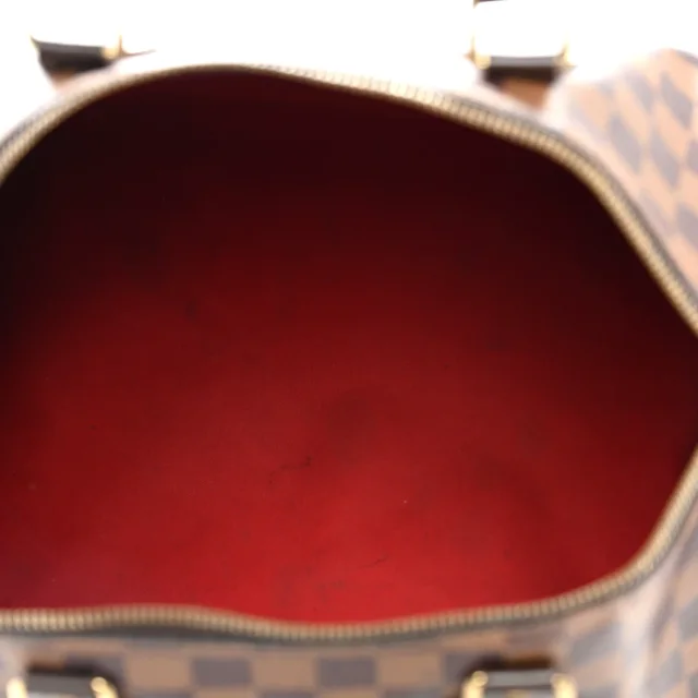 Louis Vuitton Damier Ebene Speedy 35 in Brown Coated canvas from FASHIONPHILE, photo 5 of 12