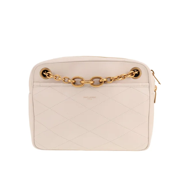 Saint Laurent ‘Le Link’ shoulder bag in white leather in White Leather from Collector Square, photo 2 of 5