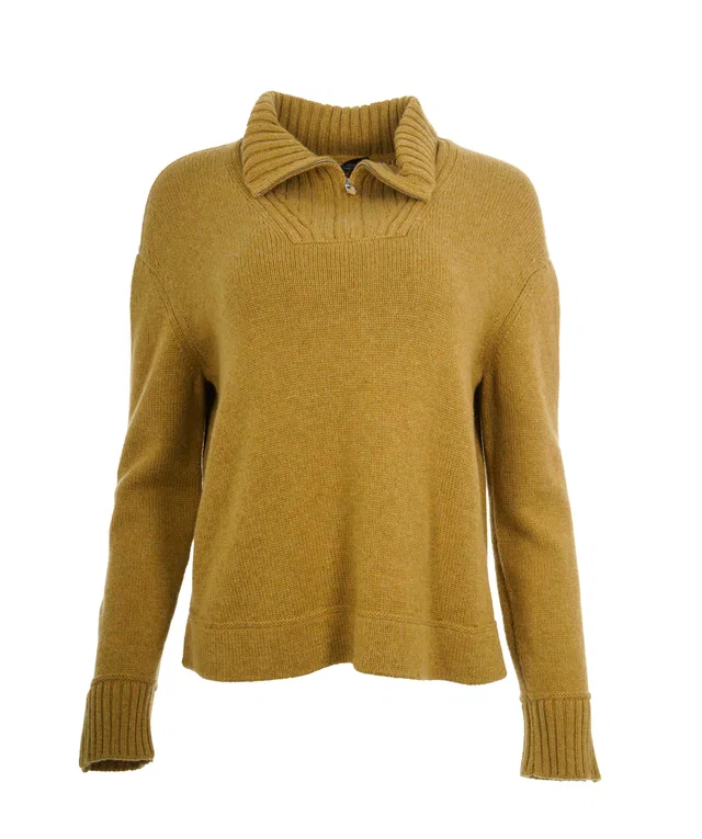 Loro Piana Mustard Knit Jumper Size XS in Yellow Cashmere from Luxury Promise