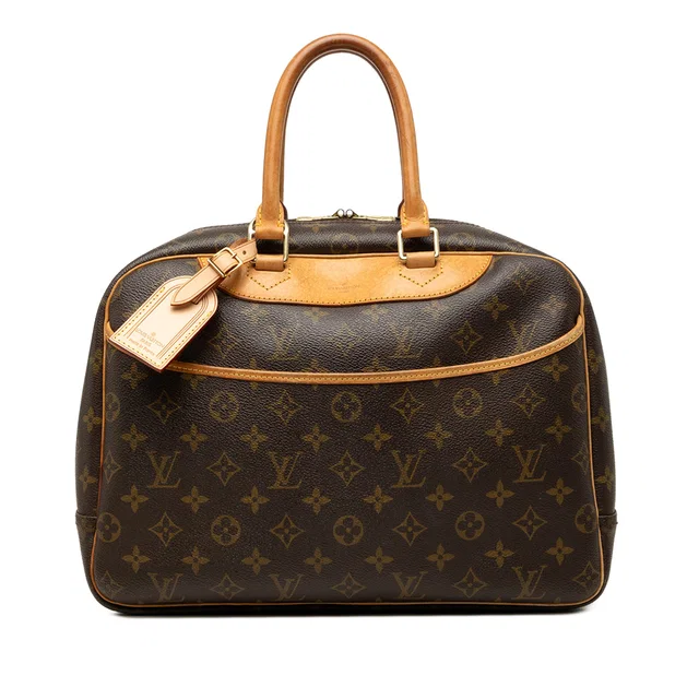Brown Louis Vuitton Monogram Deauville Handbag in Brown Coated canvas from Designer Revival